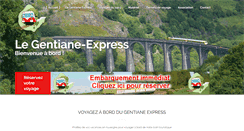 Desktop Screenshot of gentiane-express.com