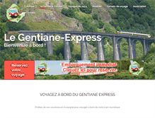 Tablet Screenshot of gentiane-express.com